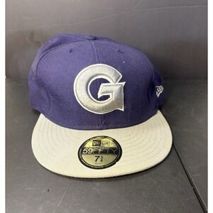 Georgetown Hoyas Hat 7 5/8 New Era Fitted Cap University NCAA 59Fifty